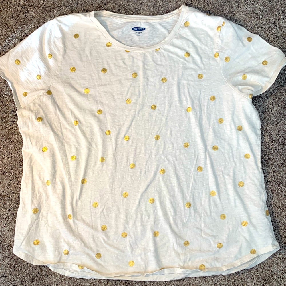 White Polka Dot Tee